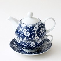 [아토제이드] 로젤라 플라워 티포원 Tea For One 로얄블루, 1개