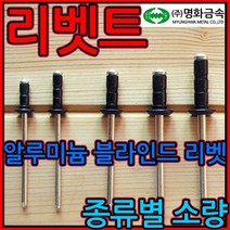 리벳/리베트/못/블라인드/흑색/검정색/리배트/리벳트, 1-3 접시머리 리벳, 5.0*25mm-16개