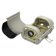 파워딜 6인치 CCTV 카메라 상자 하우징 야외 케이스 방수 인클로저 렌즈 컷 아웃 링이있는 알루미늄 합금, 한개옵션0