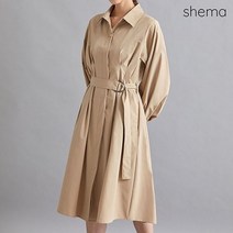 골드버튼벨트핏핀턱원피스_H2F1OP3141