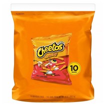 [미국직배송]치토스 크런치 치즈맛 스낵 10개입x28.3g Cheetos Crunchy Cheese-10tc, 1개, 283.5g