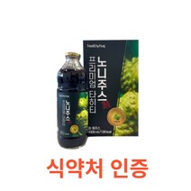 헬씨허그 프리미엄 타히티 노니주스 1 000ml 식약처 식약청 인정 인증 해썹 haccp 원액 100% 발효 숙성 미국산 폴리페놀 파이토케미컬 프로제로닌 이리도이드 미네랄, 4통