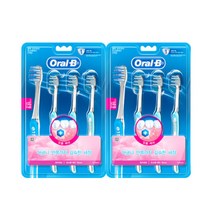 오랄비 초미세모저자극 초소형헤드 벨벳 칫솔 6입, 오랄비 초미세모(저자극) 초소형