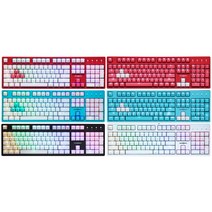 마이크로닉스 4세대 광축 게이밍 크리스탈키캡 키보드, 일반형, MANIC X48, 민트 + 민트