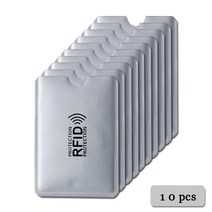 카드지갑 5-20 pcs 알루미늄 안티 RFID 카드 홀더 nfc 차단 리더 잠금 id 카드 홀더 케이스 보호 금속 신용 카드 케이스