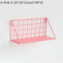 벽 디스플레이 선반 욕실 거실 주최자 홈 액세서리 도구 경량 렉 설치, A-Pink-S aliexpress