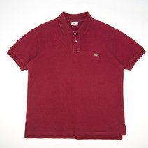 604.라코스테 솔리드자수 반팔 카라티셔츠/정품/남성