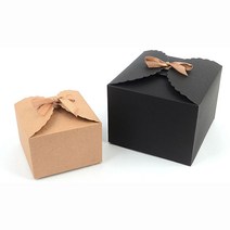 리본 선물 박스 선물용 크라프트 케이스 싸바리 상자 기프트 포장 답례품 포장 단상자 선물함, 기본, 브라운-소