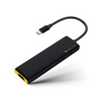 씽크웨이 멀티포트 허브 USB3.1 타입C CORE D5, 블랙