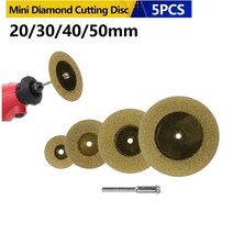 평탄화 레벨링 타일링5pcs 20/30/40/50mm 다이아몬드 커팅 디스크 도구 주석 원형 톱날 유리 세라믹, 한개옵션0