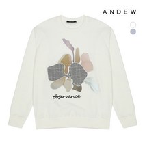 앤듀 남성 플라워 아트웍 스웻 셔츠 O191TS280P