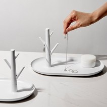 반지진열대 반지걸이 화장대 악세사리보관 트레이, 핑크