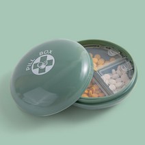7 일 주간 미니 알약 상자 의학 주최자 노인 건강 관리 생존 응급 처치 알약 케이스 약물 정제 캡슐 스플리터, 스타일8, 하나