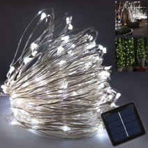 태양광정원등 태양광 LED 와이어 트리등 줄 램프 정원등 조명 솔라 태양열 야외 등, 태양광100LED트리등(하얀색)
