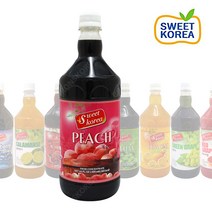스위트코리아 복숭아 1000ml X 12개(1박스) 피치 액상음료 과일 원액