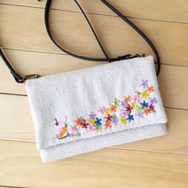 울자수 린넨 크로스백 만들기 DIY 패키지, 핸들포함 패키지
