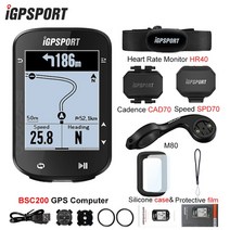 무선자저거속도계 BSC200 iGPSPORT ANT GPS 자전거 컴퓨터 라이딩 사이클링 주행 거리계 경로 탐색 무선 속도계 지원 파워 미터, [09] BSC200 set 9, 09 BSC200 set 9