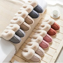 봄별꽃 복슬 밍크 방한 털 슬리퍼