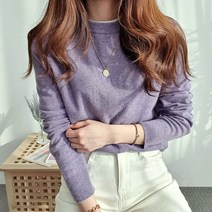 작은방 국내제작 캐시미어 파스텔톤 라운드 기본 니트 8컬러