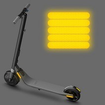 전기 자전거 5pcs 반사 스티커 ninebot es1 es2 es3 es4 e22, 주황색