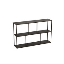 복도장 거실 콘솔 철제콘솔 틈새 선반 장식장 3단, 화이트 80x25x80cm