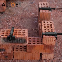 2/5pcs 와이어 서랍 Bricklaying 도구 라이너 벽 빌더 빌딩 건설 고정 장치 Brickwork 러너, 02 2pcs black