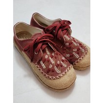 [오늘배송] 셜리 체리나무 자수 에스파듀 스니커즈 (레드/245) s850456