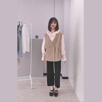 정장베스트 SUMUI150CM 작은 봄 타입 프리미엄 셋업 조끼코트 키커 보이는 코디 여성 2113297077