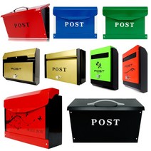 철재벽걸이우편함 고급 주택 단독우체통 빨간색외, 15.고급우편함 MBS310BLUE