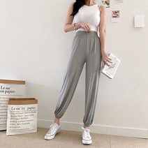 지앤씨 M-2XL (55-99) 여성 모달 밴딩 조거 찰랑 쿨 시원한 팬츠