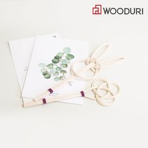 우드리 클로버와 토끼 책갈피 라탄 DIY 키트 전통 공예 소품 교육 영상제공