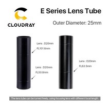 Cloudray E 시리즈 CO2 O.D.25mm 렌즈 튜브 D20 F50.8/63.5/101.6mm 레이저 절단 조각 기계, [01] E series lens tube