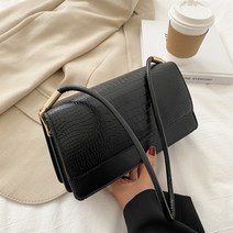 제인이Fashion Alligator PU Leather Top-handle Bags for Women Solid Color Small Flap Handbags Totes Fema