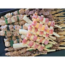 장땡캠핑꼬치 닭꼬치 염통꼬치 캠핑음식, 닭목살 꼬치 7p