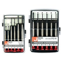 JTECH 정밀 시계 드라이버 세트 6PCS SET 시계수리 안경 PE-M PE-S 시계드라이버 정밀드라이버 안경드라이버 미니 도라이바 셋트 제이텍, JTECH 정밀시계드라이버 셋트 PE-M, 1개