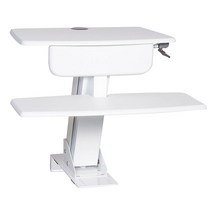 Kantek 데스크톱 앉아서 스탠드 워크스테이션 블랙 STS810, Desk Mounted System_White