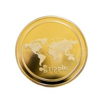 HDTOP 기념주화 가상화폐 리플코인 골드 HT-COIN014, 단품