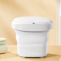 소형드럼세탁기 3KG 세탁기 미니 탈수 접이식 속옷 양말 휴대용 여행 분류 청소 관리, 1.WHITE - 미국