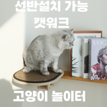 자취방 고양이 각도조절 캣타워 선반설치 가능 캣워크 좁은공간 설치 떼껄룩 놀이터 중형 대형