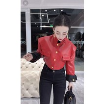 캐주얼룩 스타디움 뉴진스 글램 스쿨룩 오버핏 여성 양가죽 크롭 라이더 자켓 외투 볼레로 날씬해보이는 락시크