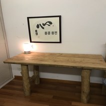 고제 고재테이블 고재상판 통원목식탁 카페테이블 느릅나무 고풍 맞춤형 오래된 느릅나무 도어 패널 티 테이블 수조 오래된 도어 패널 단단한 복고풍 풍화 통나무 오래된 나무 보드 오래된 도어 패널 테이블 사용자 정의, 모으다, 브래킷 구조, 둥근다리 테이블 1.5*55*75(무료배송)