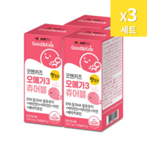 내츄럴플러스 굿앤 키즈 오메가3 츄어블 90캡슐 x 3세트 어린이 오메가 젤리