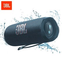 휴대용스피커불멍 인공지능스피커 버스킹 jbl 플립 6 무선 블루투스 스피커 휴대용 ipx7 flip6 방수 야외 스테레오베이스 음악 트랙 스피커 독립 트위터, 파란색