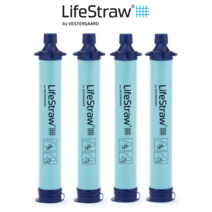 LifeStraw 라이프스트로우 아웃도어 개인용 정수필터 4팩 세트 (캠핑 야외 여행 하이킹)