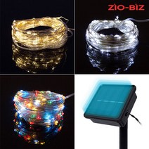 100LED 태양광 트리등 화이트/정원등 야외등 캠핑전등 크리스마스트리 조명등 감성전구 태양열 전구