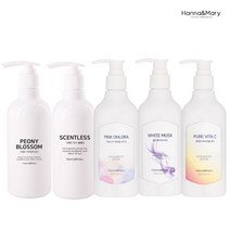 한나앤마리 알러지프리 고보습 저자극 촉촉한 핸드바디로션300ml 펌프형, 화이트머스크