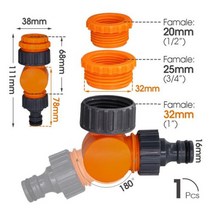 수도배관청소 1 pcs 16mm 12 3939 34 3939정원 호스 차단 밸브 피팅 플라스틱 튜브 탭 어댑터 급수 관개 세차 용 퀵 조인트정원 워터 커넥터, 없음, M