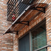 550X8300 차양시스템 차광막 고정식어닝 DIY차양 렉산색상 주차장비가림 테라스파고라, 브라운, 블랙, 실버