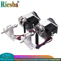 CNC 4 축 회전 테이블 선반용 스테퍼 모터 테일스톡 3 죠 척 65mm 50mm CNC 4 축 회전 테이블 2 상 42, 4.50mm 4 claws