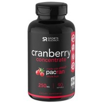 스포츠리서치 크랜베리 농축액 250mg 90소프트젤, 90소프트겔 250mg